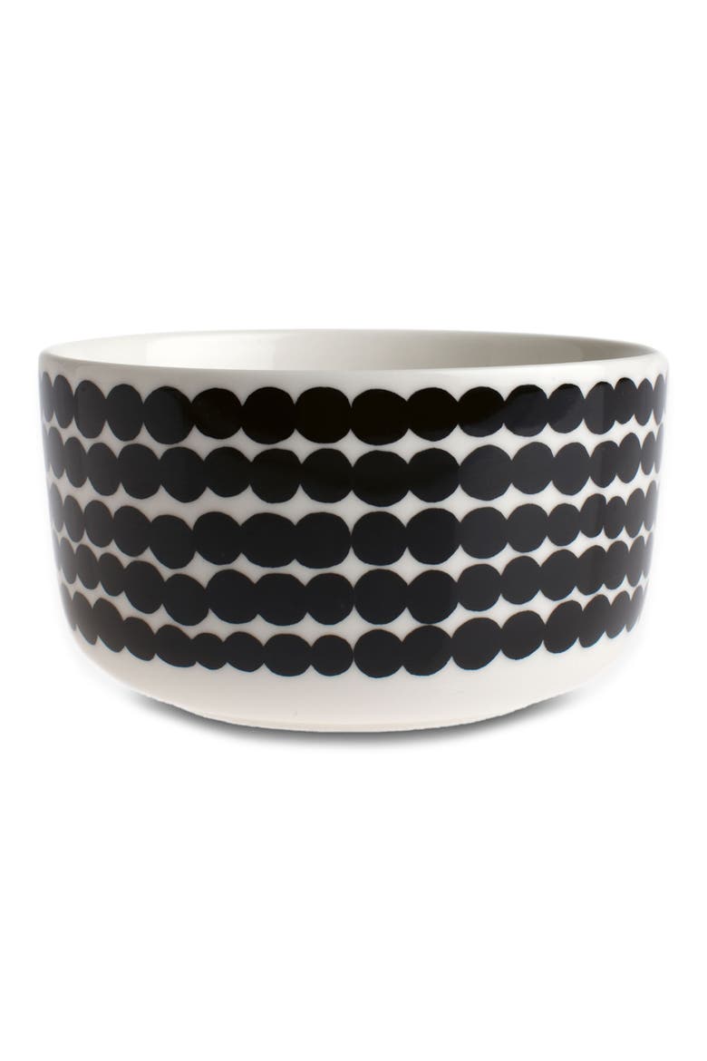 Oiva Räsymatto Bowl, Alternate, color, WHITE/ BLACK