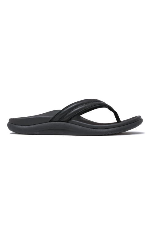 Abeo Laguna Thin Strap In Black - Metatarsal
