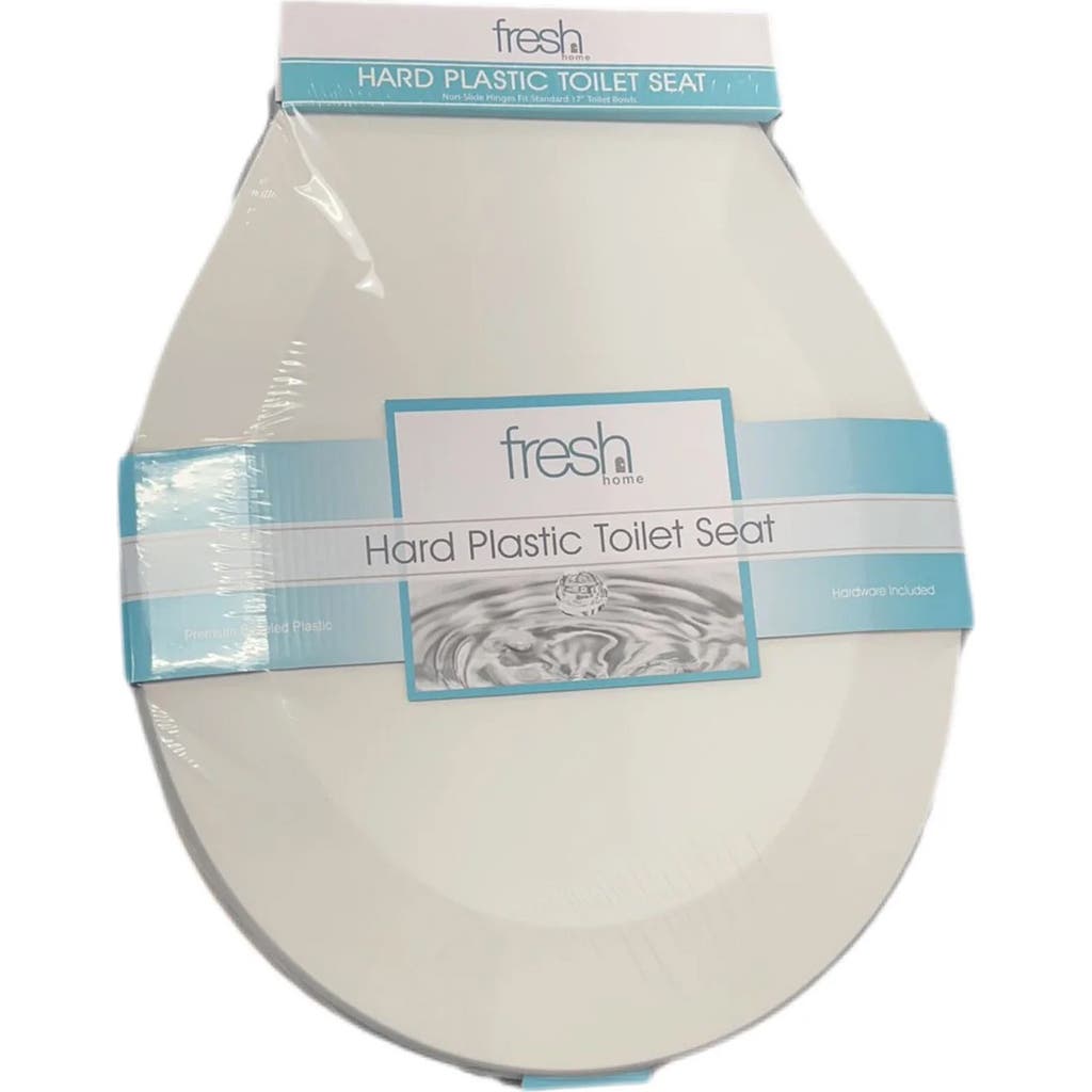 J&v Textiles J And V Textiles Hard Plastic Toilet Seat In Neutral