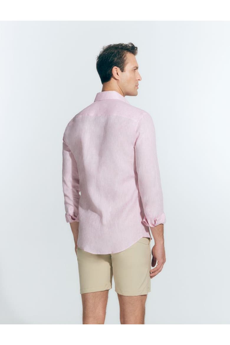 James - Linen Shirt, Alternate, color, Pink