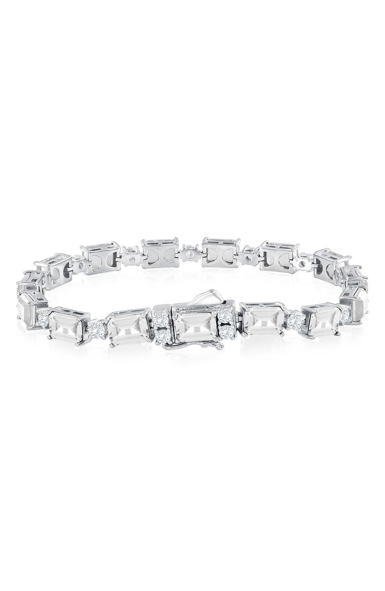 SUZY LEVIAN Gala Tennis Bracelet, Alternate, color, White