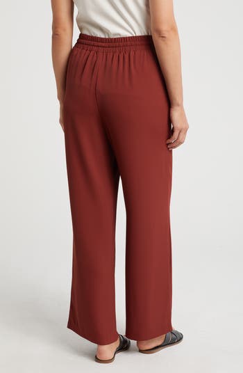 Feelorna Women's Pants, Summer Wide Leg Pants Drawstring