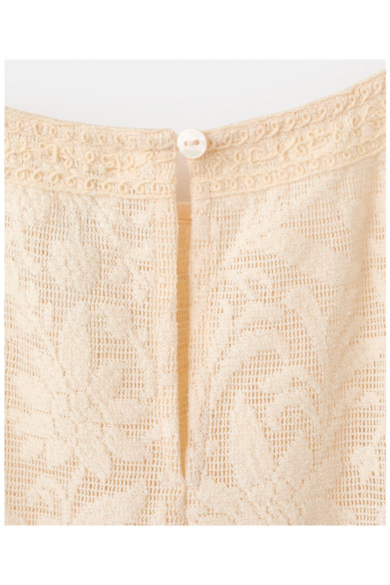 Lace Contrast Ruffle Top, Alternate, color, YELLOW