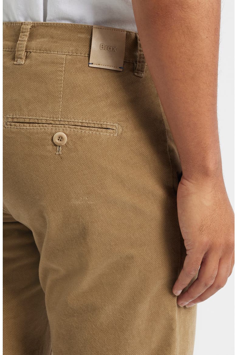 Fabio Flat Front Stretch Corduroy Pants, Alternate, color, CAMEL
