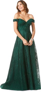 LARA New York Off Shoulder Ballgown