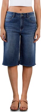 HINT OF BLU Longer Length Denim Shorts