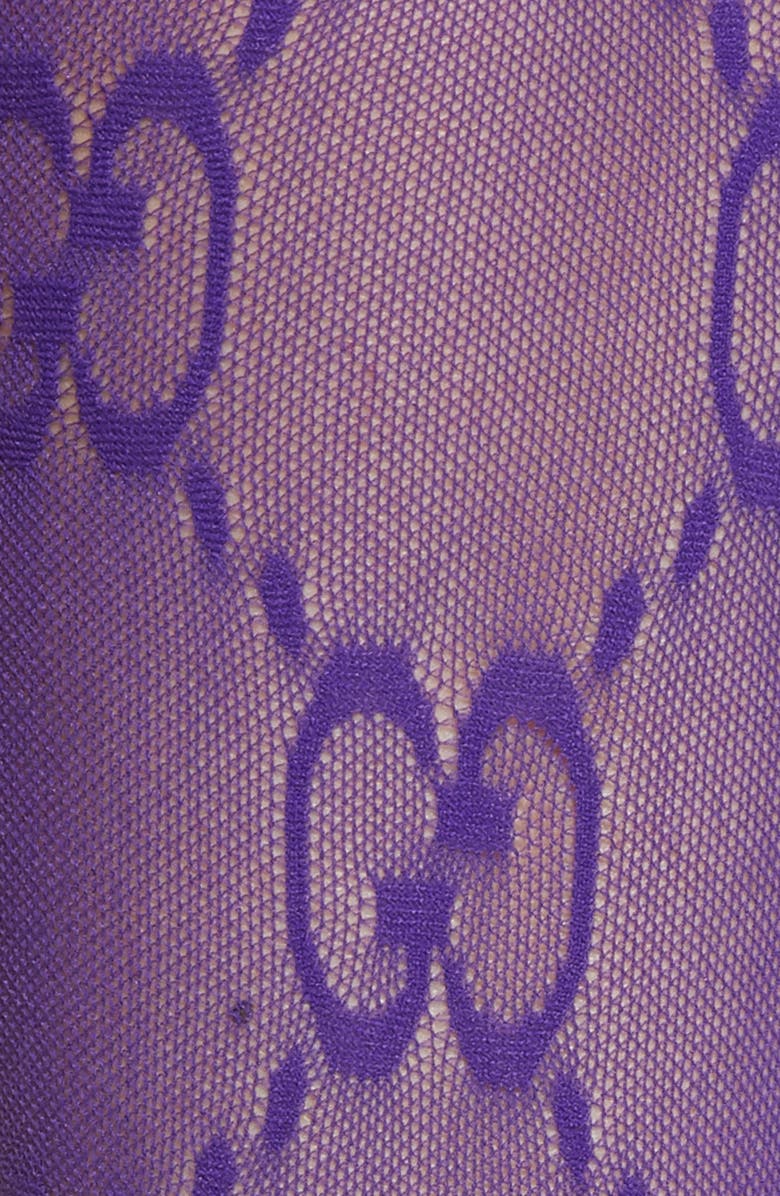 Gucci Double G Logo Knee High Socks, Alternate, color, 