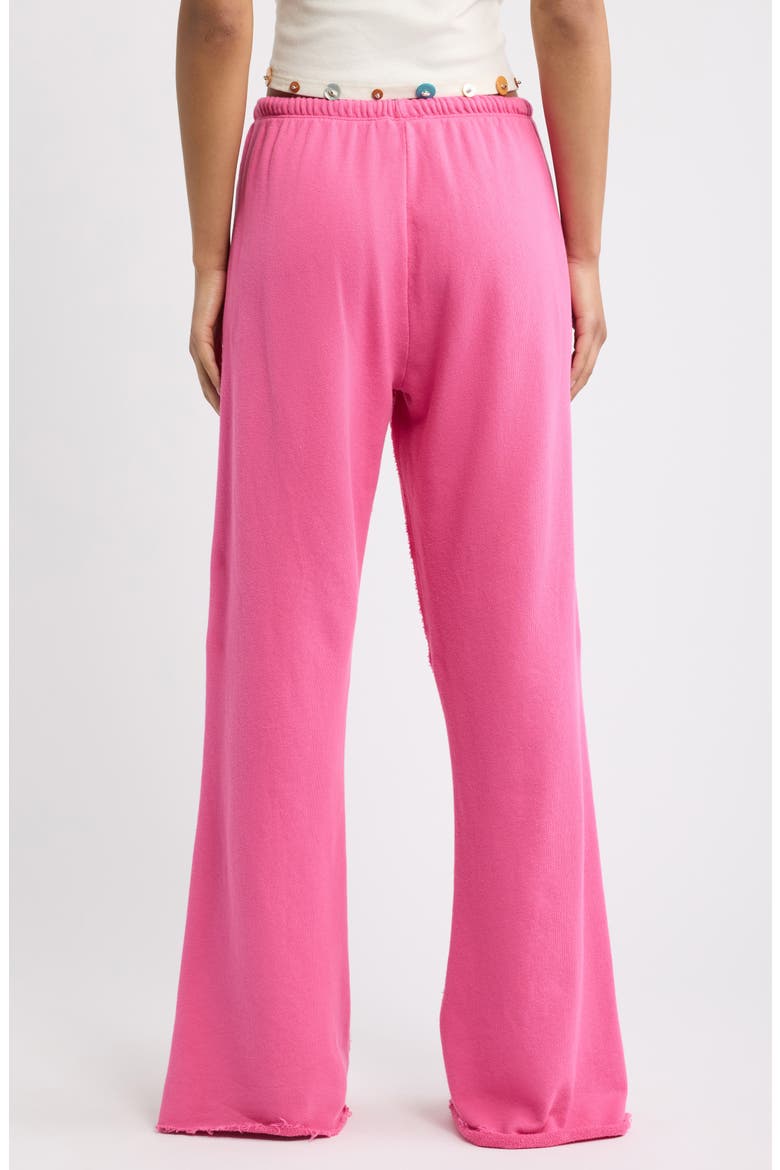 Cleo Cotton Fleece Drawstring Pants, Alternate, color, PINK