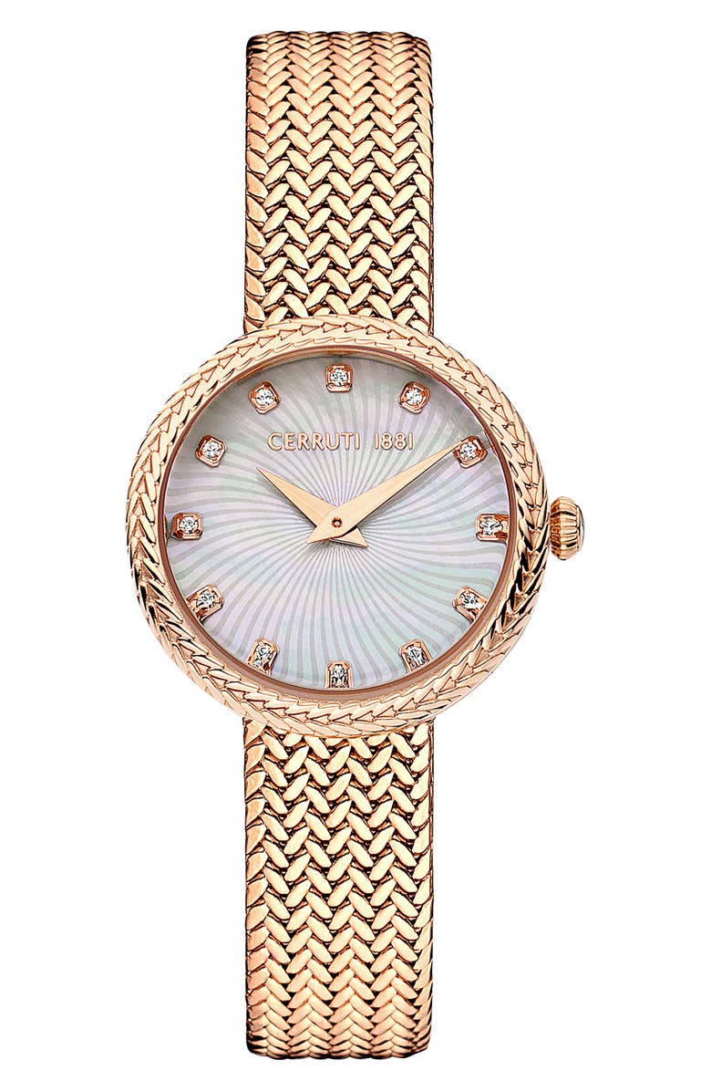 Cerruti 1881 Serreta Bracelet Watch, 26mm, Main, color, Gold