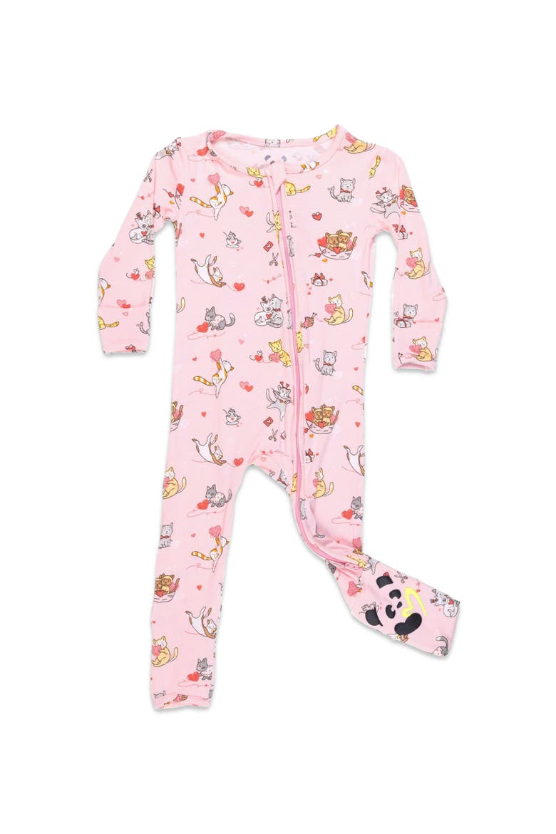 Baby Valentines Kittens Convertible Footie, Main, color, Valentines Kittens