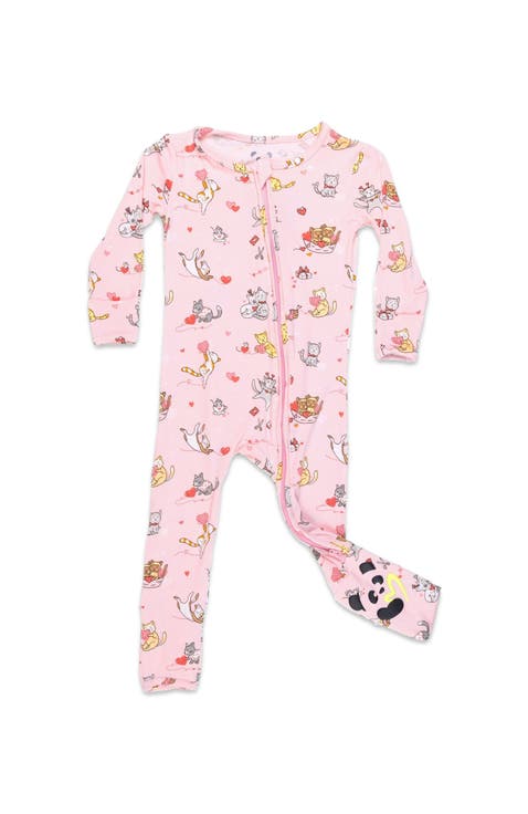 Baby Valentines Kittens Convertible Footie