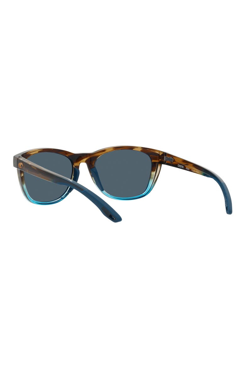 Aleta 54mm Polarized Round Sunglasses, Alternate, color, GRAY