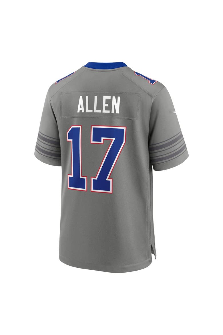 Men's Nike Josh Allen Gray Buffalo Bills Nickel City Game Jersey, Alternate, color, Gray