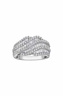FZN Sterling Silver Lab Grown Diamond Ring
