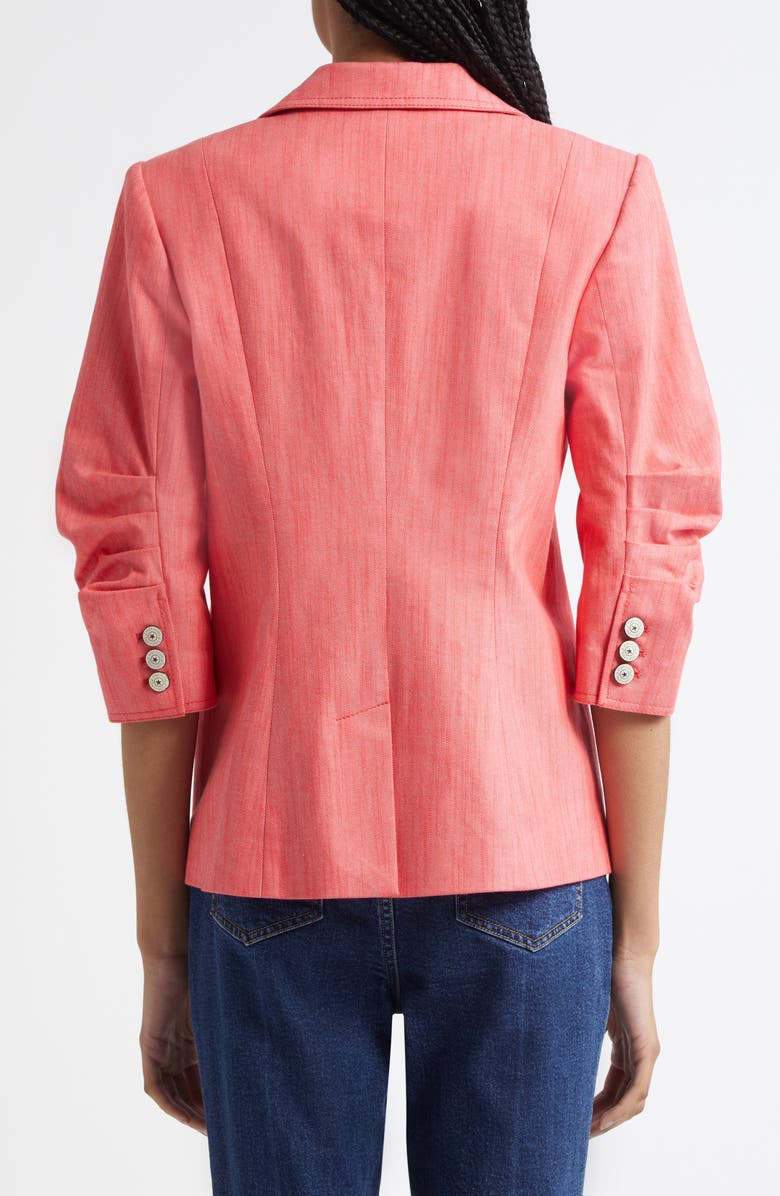 Cinq à Sept Khloe Denim Blazer, Alternate, color, Cherry Lemon