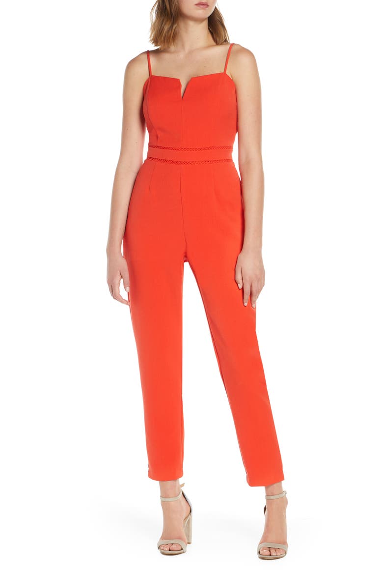 Brinley Jumpsuit, Main, color, POPPY