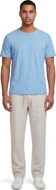 Lords of Harlech Solid Linen Drawstring Pant