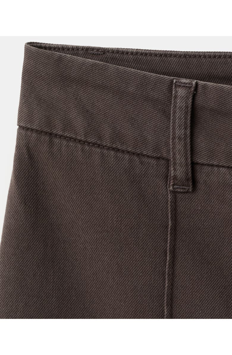 MANGO Seamed High Waist Wide Leg Jeans, Alternate, color, Chocolate