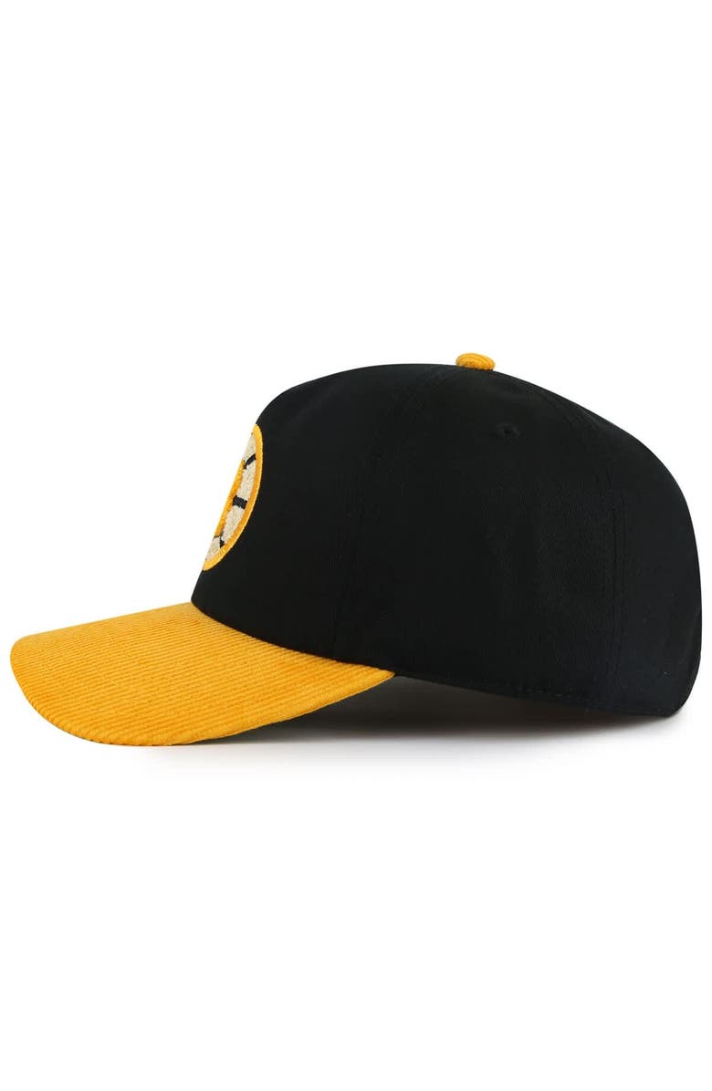 American Needle Men's American Needle Black/Gold Boston Bruins Burnett Adjustable Hat, Alternate, color, Black