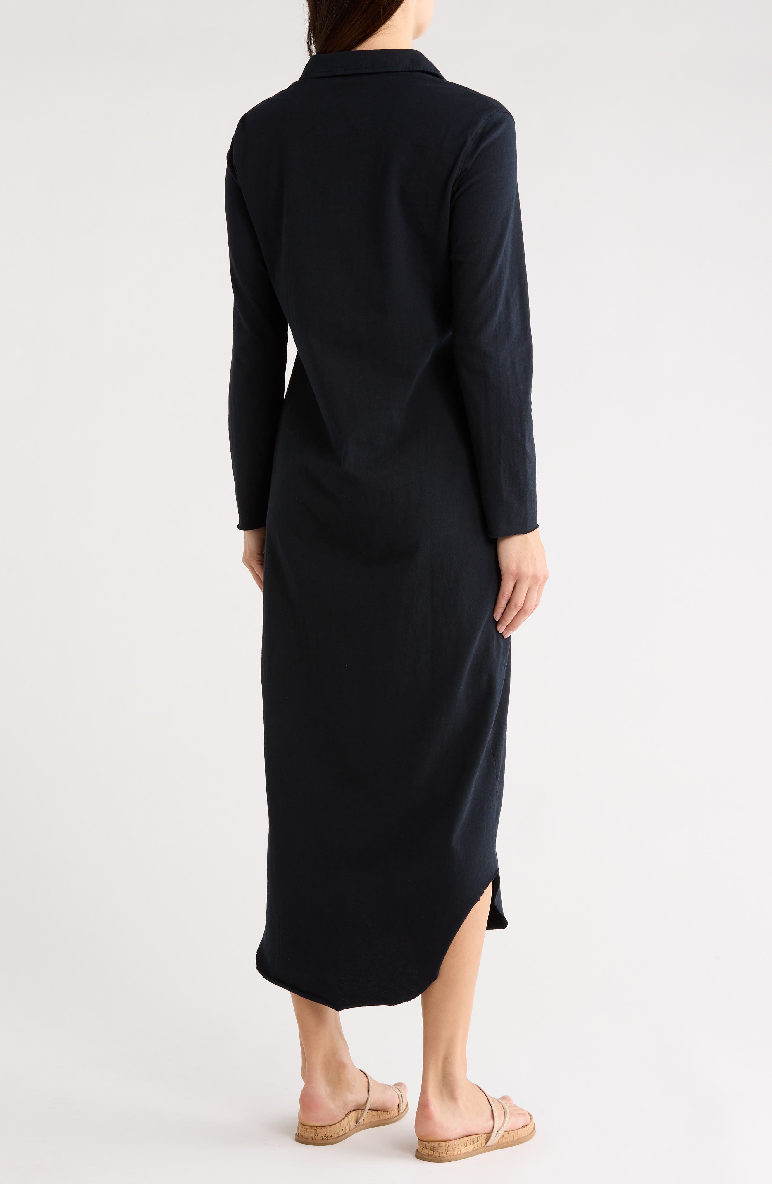 Long Sleeve Cotton Shirtdress - image 2