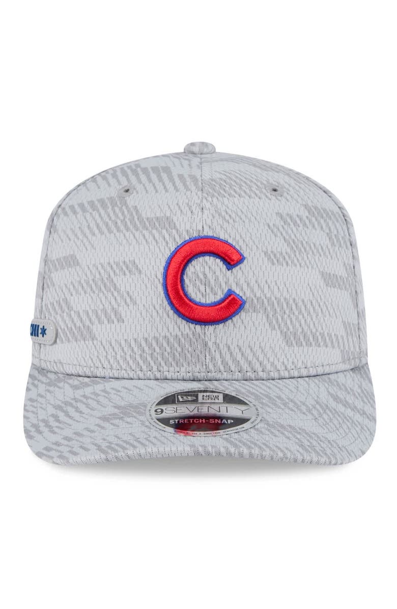 New Era Men's New Era Gray Chicago Cubs 2025 MLB Clubhouse 9SEVENTY Stretch-Snap Hat, Alternate, color, 