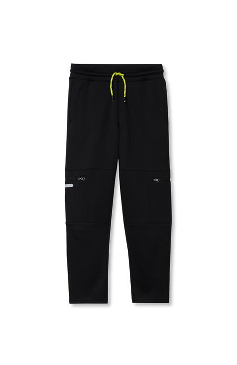 Boys Active Fleece Quick Dry Iron Knee Joggers