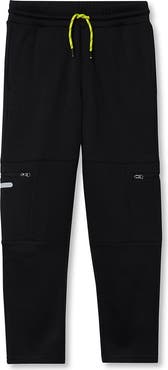Lands' End Boys Active Fleece Quick Dry Iron Knee Joggers