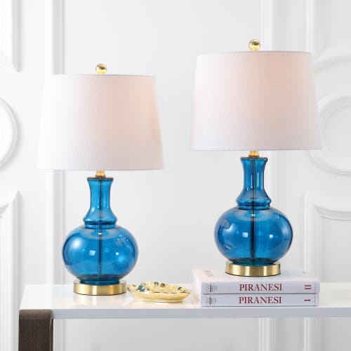Jonathan Y Lavelle 25" Glass Led Table Lamp