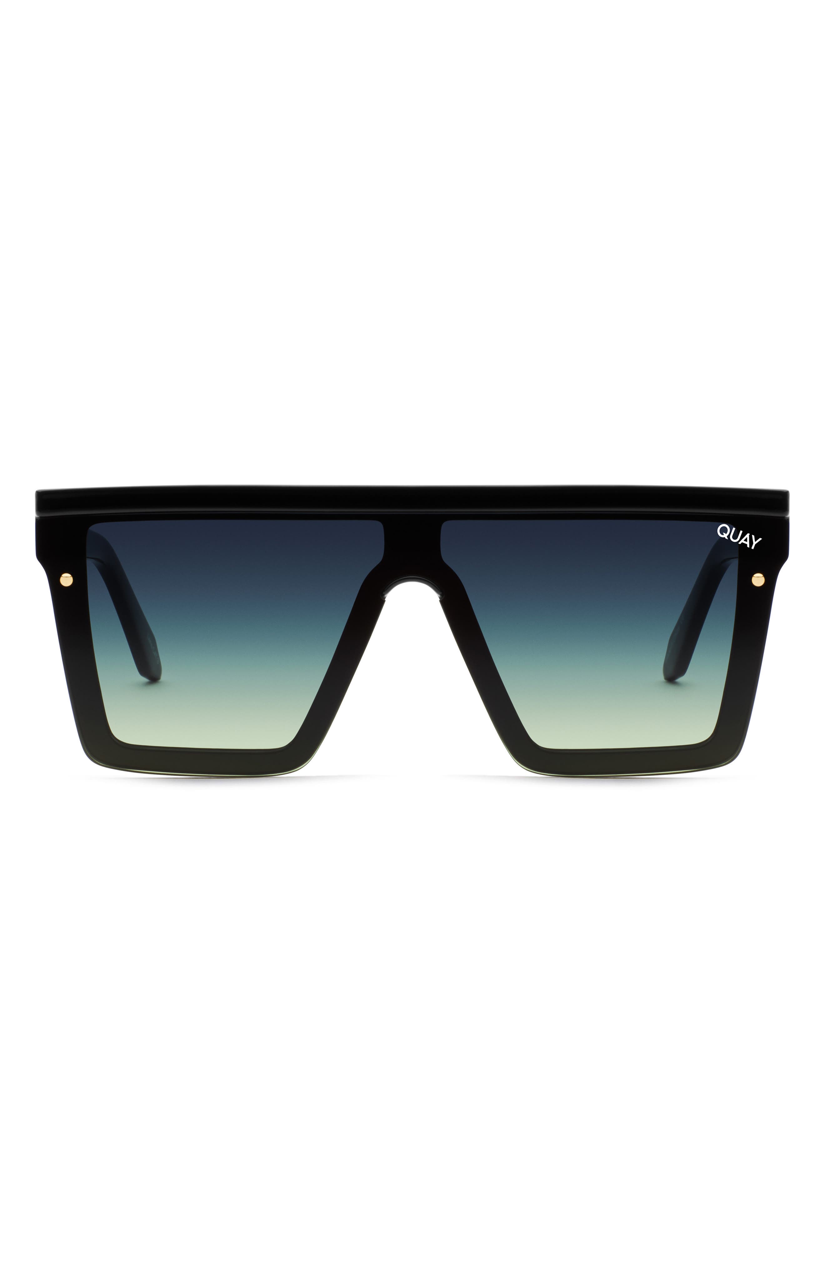 QUAY Hindsight 56mm Shield Sunglasses