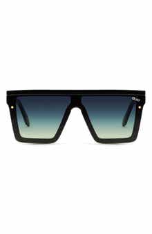 QUAY Hindsight 56mm Shield Sunglasses