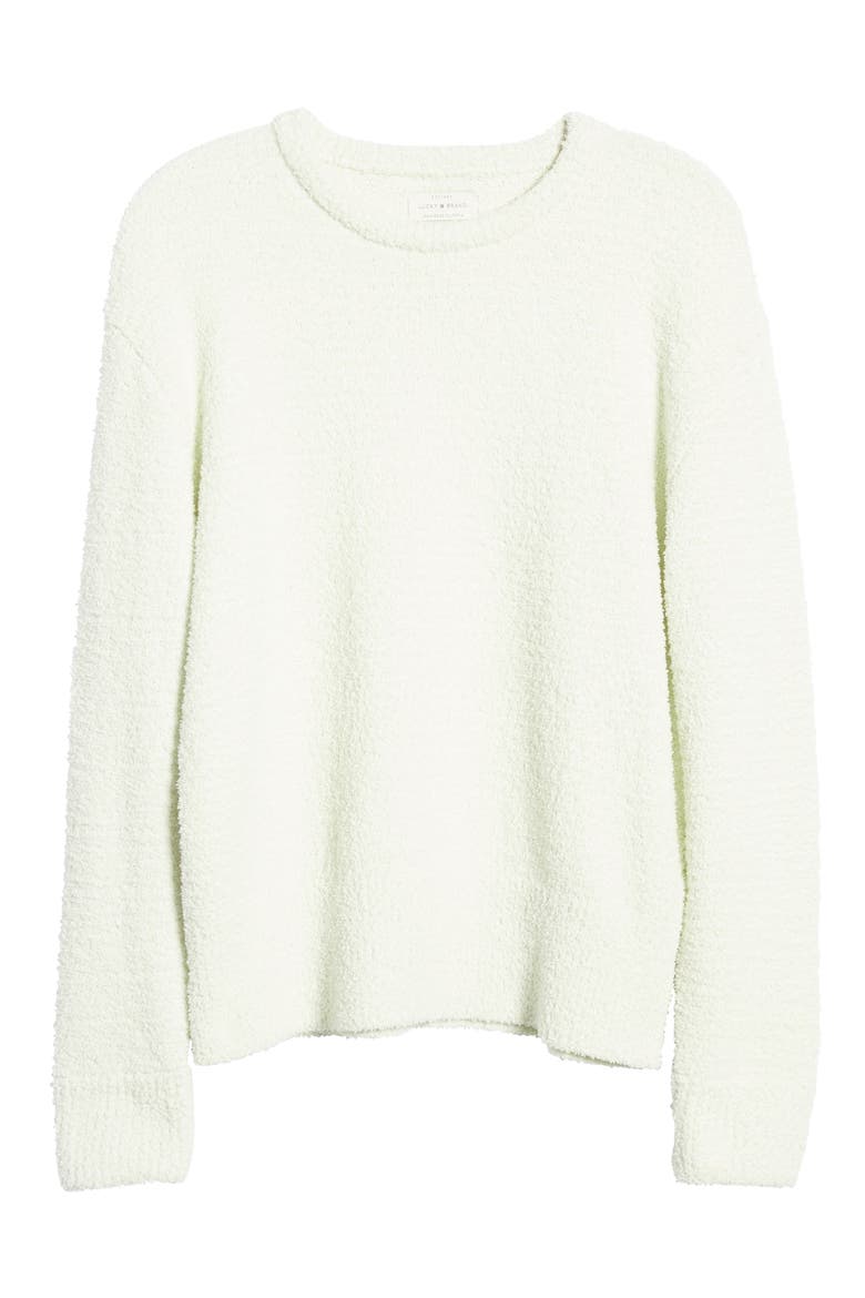 Teddy Crewneck Sweater, Alternate, color, FAIREST JADE