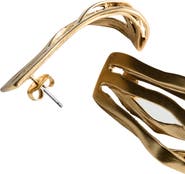 MANGO Relief Hoop Earrings