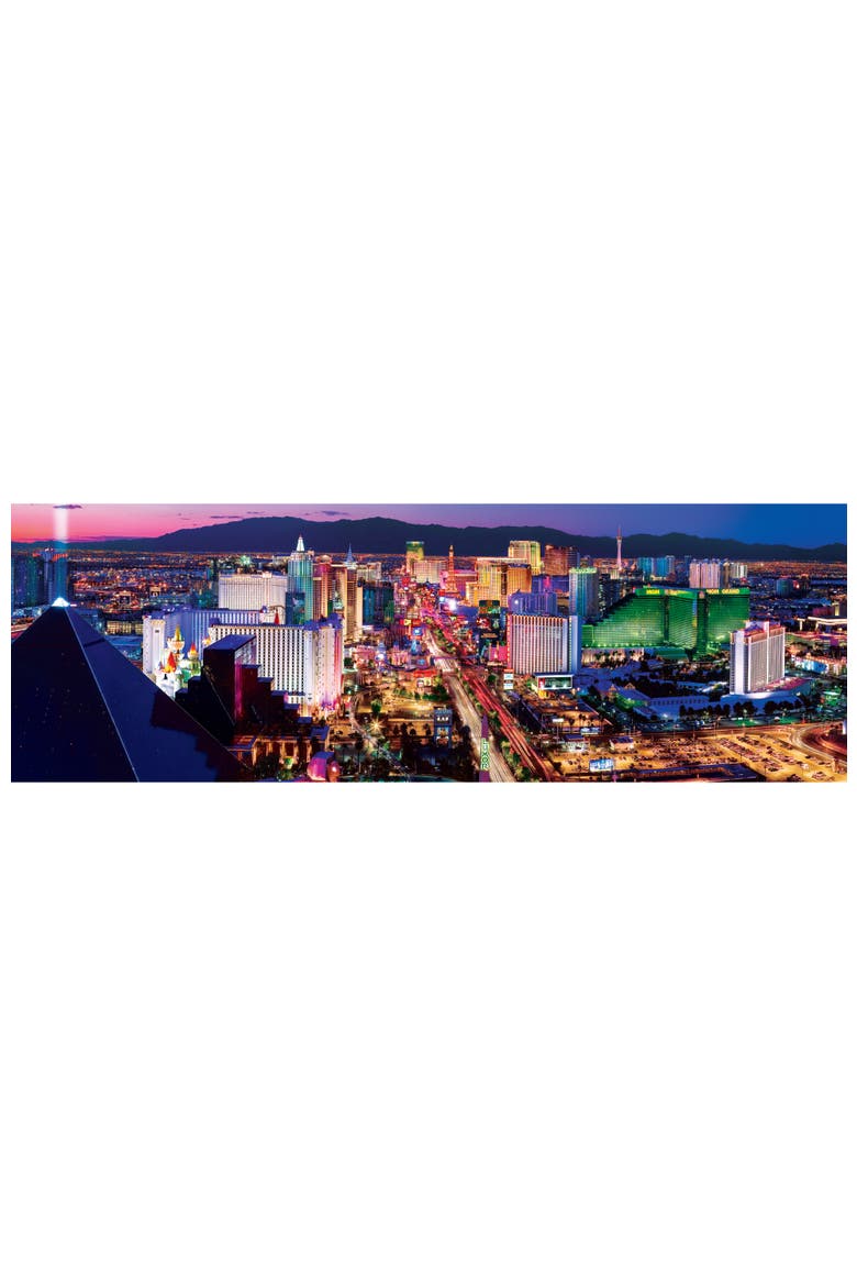 Las Vegas 1000pc Panoramic Puzzle, Alternate, color, Multicolor