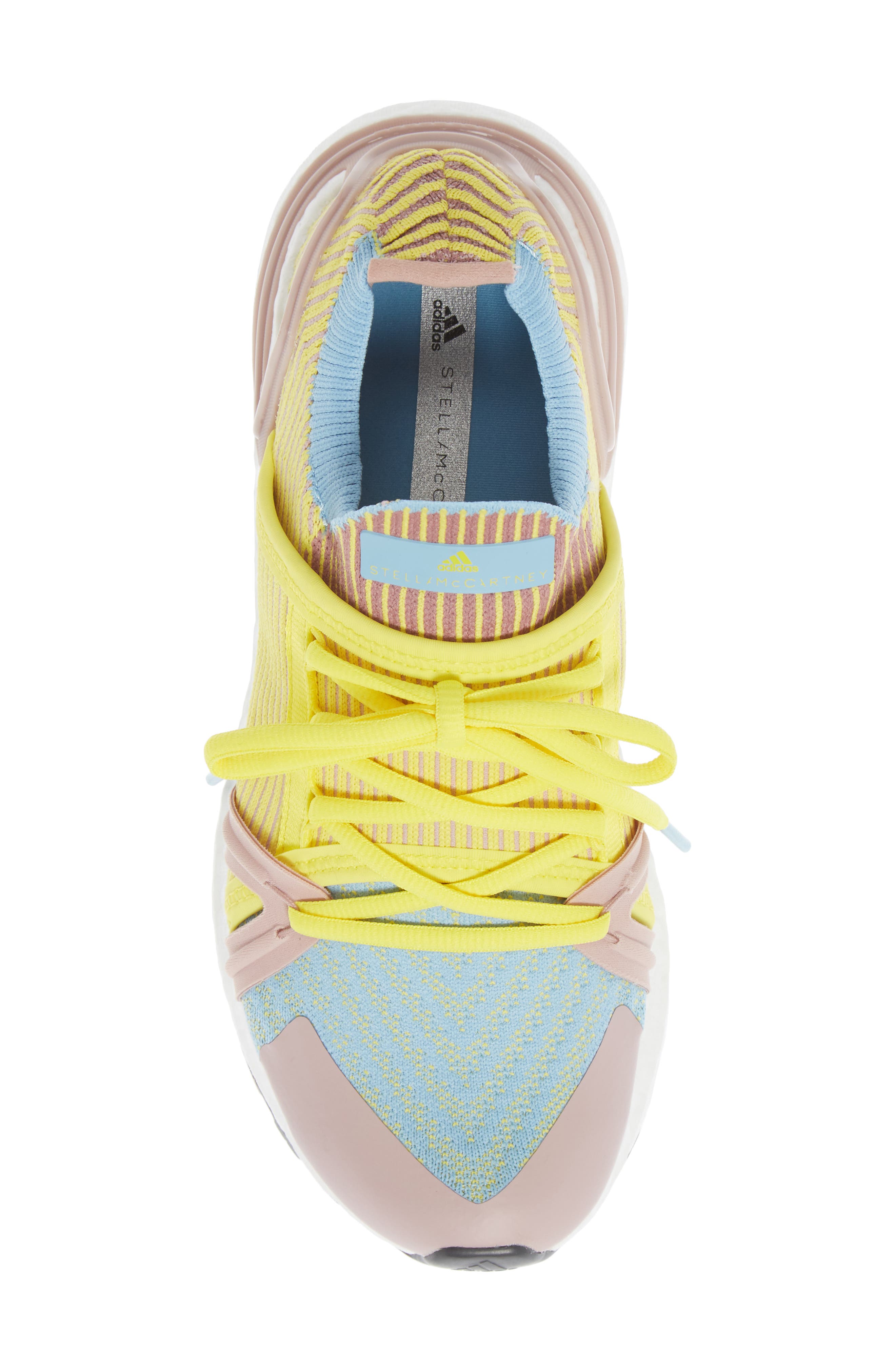 UltraBoost 20 S Running Shoe, Alternate, color, DUSTY ROSE/ FRESH LEMON/ BLUE