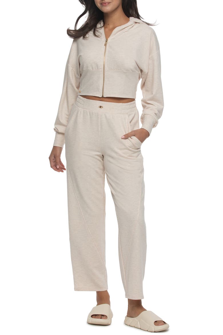 Emery Hoodie & Pants Lounge Set, Main, color, HEATHER SAND