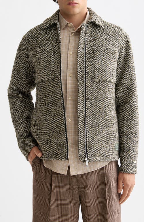 Scotch & Soda Tweed Jacket In Gray
