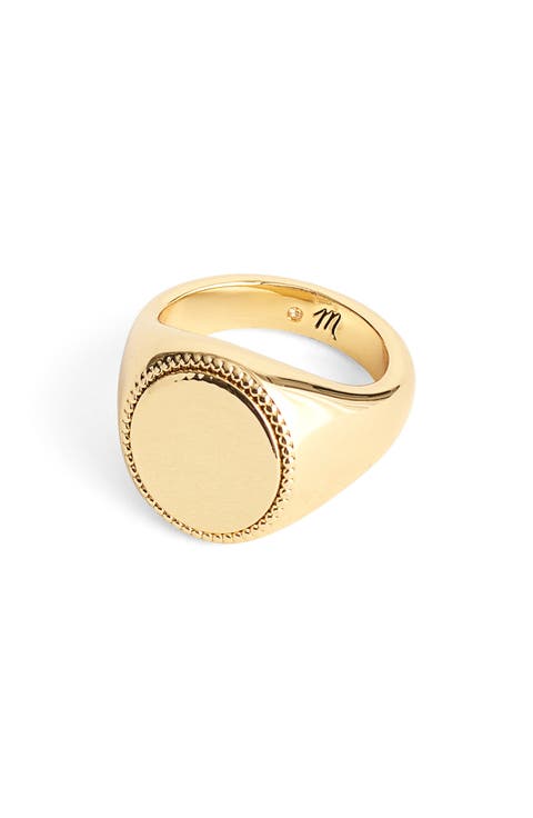 Milgrain Signet Ring