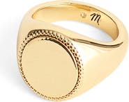 Madewell Milgrain Signet Ring