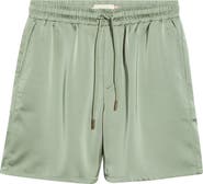 HONOR THE GIFT Satin 7-Inch Drawcord Shorts