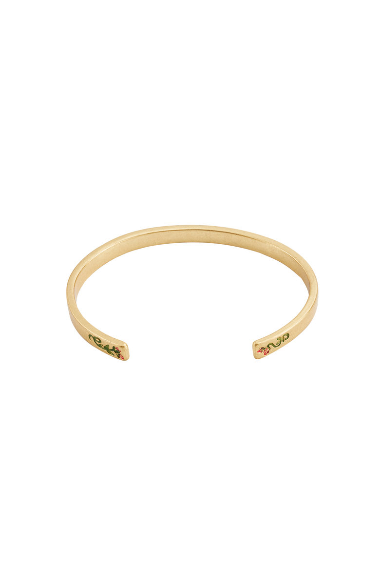 Fable England English Rose Gold Bangle, Alternate, color, Gold