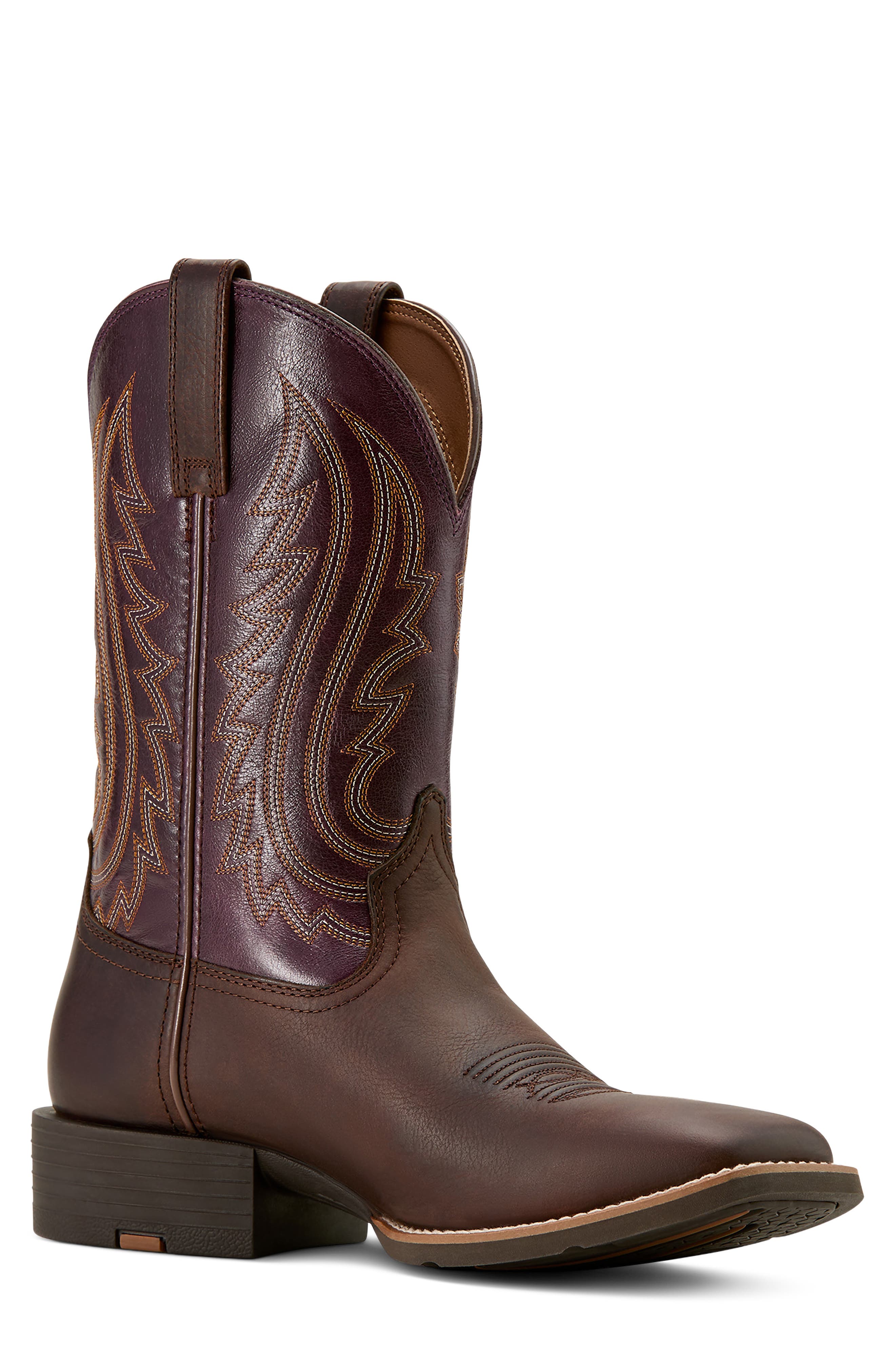 Sport Big Country Leather Western Boot, Alternate, color, BROWN