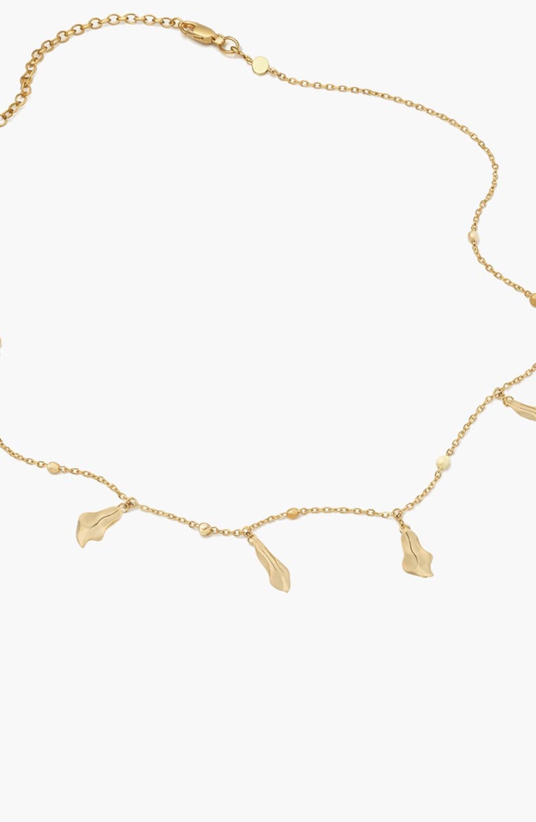 YOJ Mino Charm Choker Necklace in Gold, Alternate, color, Gold