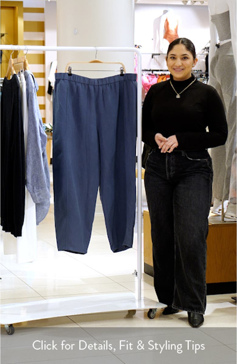 Organic Cotton & Linen Lantern Ankle Pants, sales video thumbnail