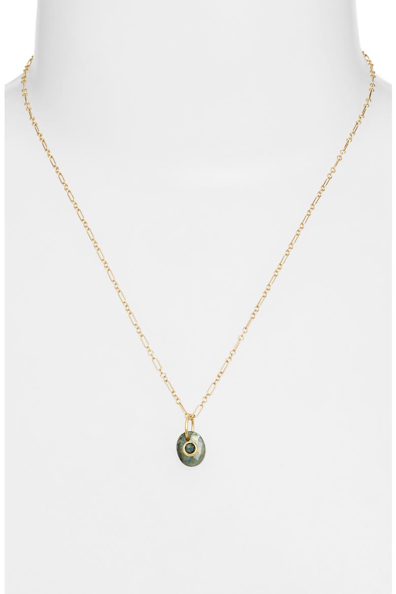 Stonelight Labradorite & Agate Pendant Necklace, Alternate, color, GOLD