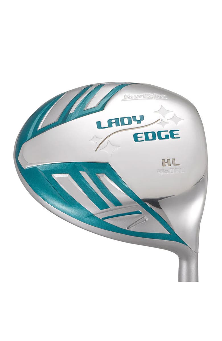 Tour Edge Lady Edge 8 Piece Womens Left Hand Half Golf Set - Standard / Ladies / Turq/White, Alternate, color, Grey