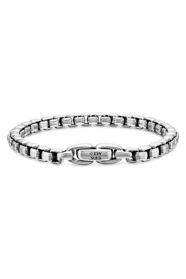 Large Box Chain Bracelet, Alternate, color, SILVER