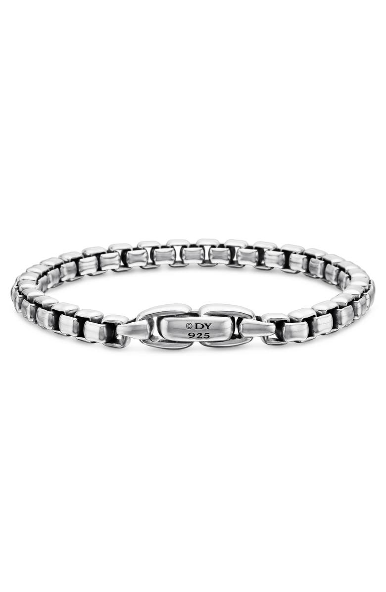 David Yurman Large Box Chain Bracelet, Alternate, color, Silver