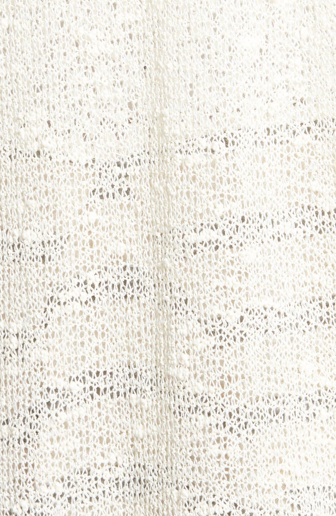 Taylor & Sage Crochet Trim Slub Hacci Knit Kimono | Nordstrom
