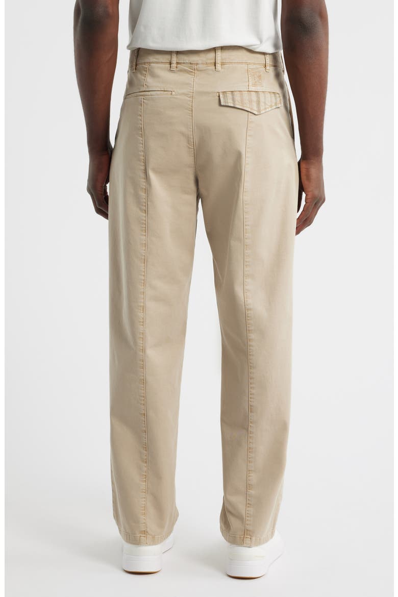Tailored Cotton Stretch Twill Pants, Alternate, color, LIGHT BEIGE