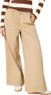 Solid & Striped The Flynn Stretch Cotton Drawstring Wide Leg Pants